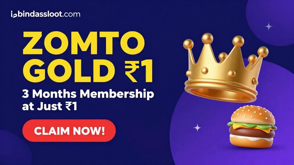 Zomato Gold ₹1 Offer: Get 3 Months Membership Now!