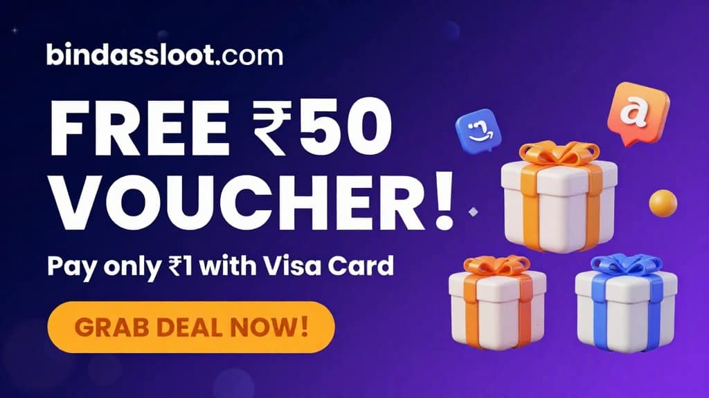 Free Gift Card Loot: Get ₹50 Voucher for Just ₹1