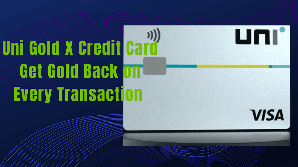 A person happily holding their new Uni Gold X Credit Card, showcasing its premium design and benefits.