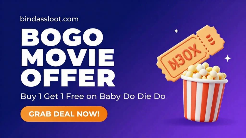 BookMyShow Movie Offer banner for Baby Do Die Do movie tickets