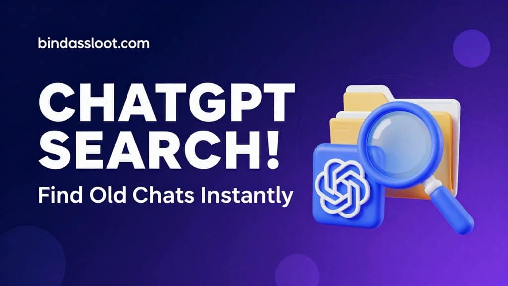 A screenshot of the ChatGPT History Search bar in the sidebar of the official app.