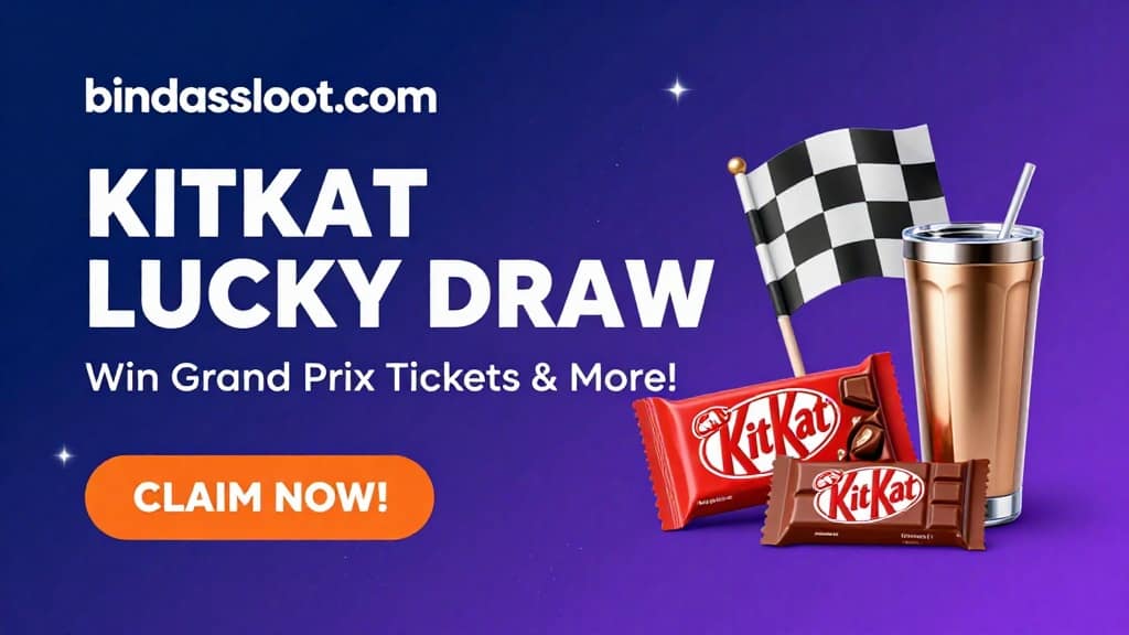 KitKat Lucky Draw: Win Grand Prix Tickets & Cool Rewards