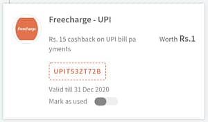 Freecharge upi