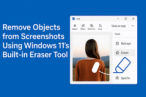 Remove Objects from Screenshots with Windows 11 Eraser Tool