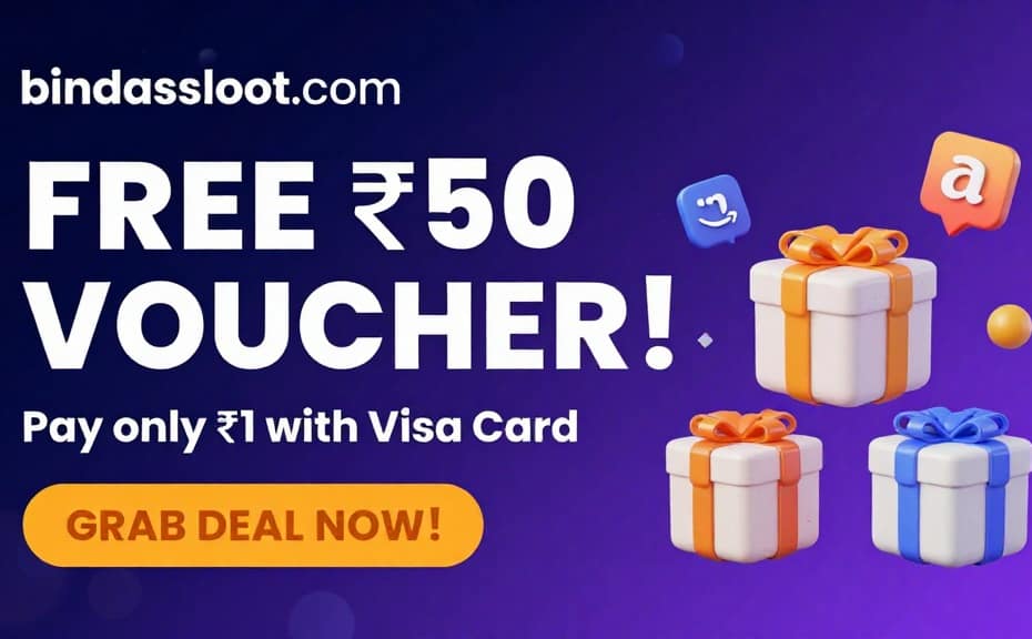 Free Gift Card Loot offer banner for Amazon and Flipkart