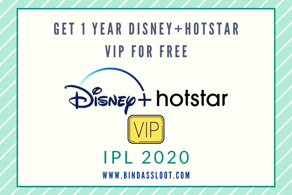 GET 1 YEAR DISNEY+HOTSTAR VIP FOR FREE