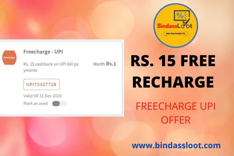 FREECHARGE UPI OFFER