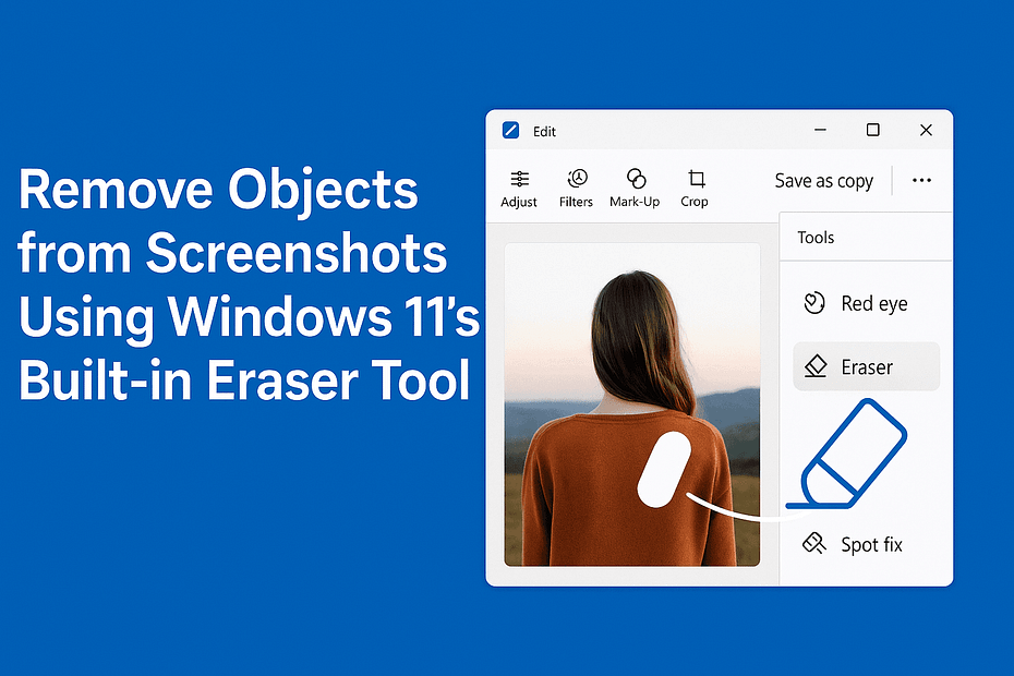 Remove Objects from Screenshots with Windows 11 Eraser Tool