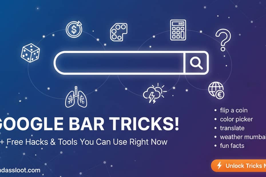 A person discovering fun and useful google Search Bar Tricks on their laptop.