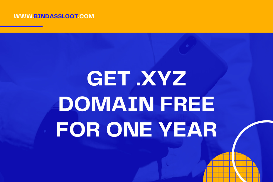 GET .XYZ DOMAIN FREE FOR ONE YEAR