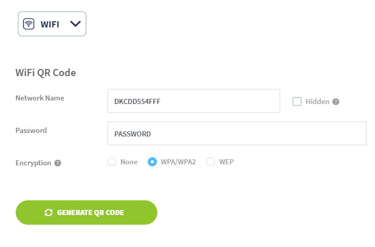 How to share wifi password
